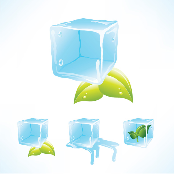 free vector Ice cube vector